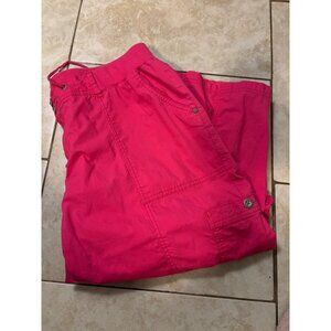 Lane Bryant - Bright Pink 3/4 length Cargo pants - USED - Size 20